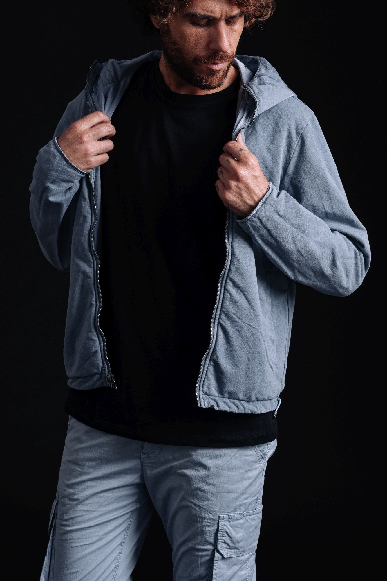 PITCAIRN SR - HOODED REVERSIBLE EGGPAD JACKET