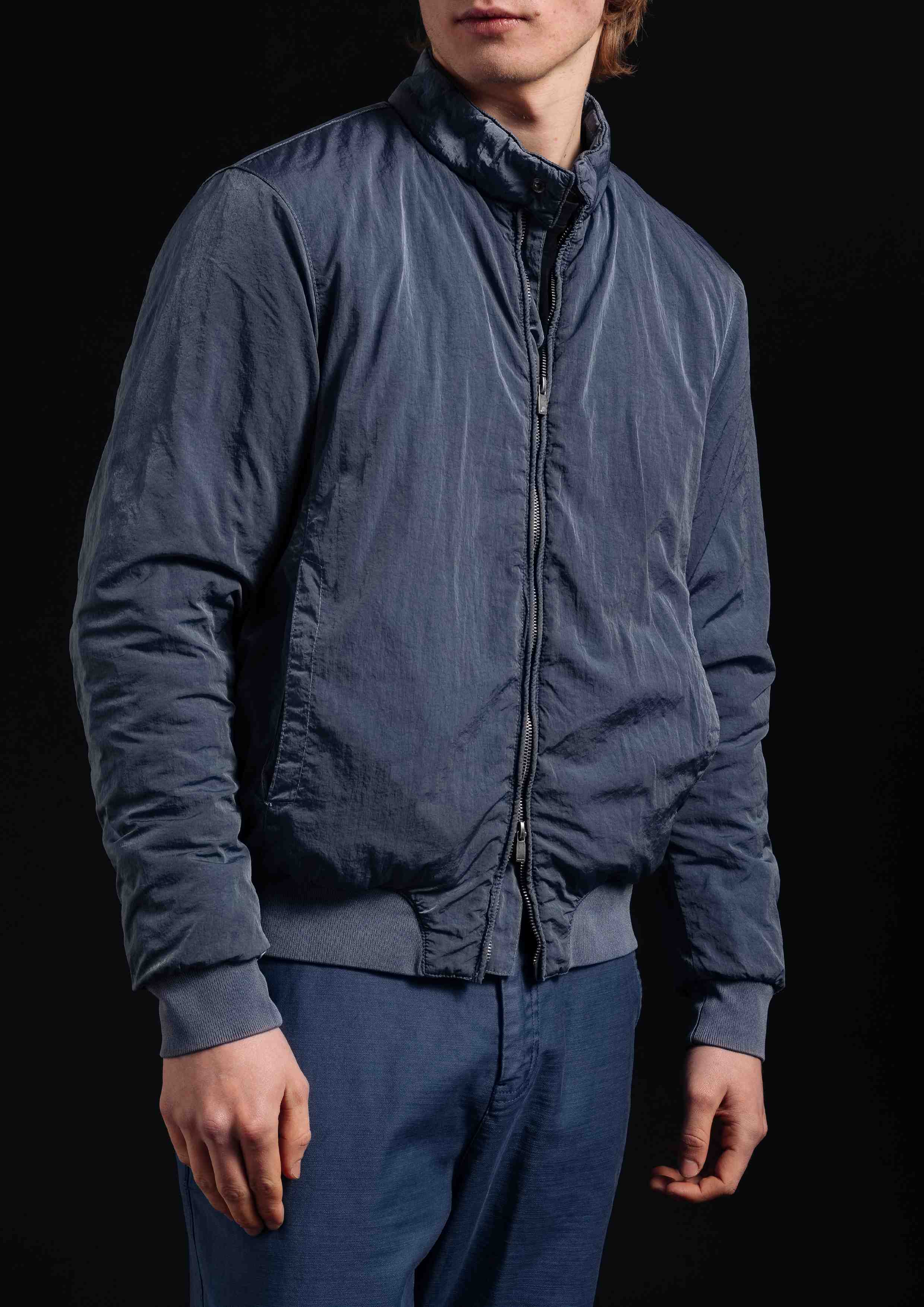 GALAPAGOS S — BARRACUDA POLYPAD JACKET (PADDED 120 GR) IN STONE NYLON FABRIC