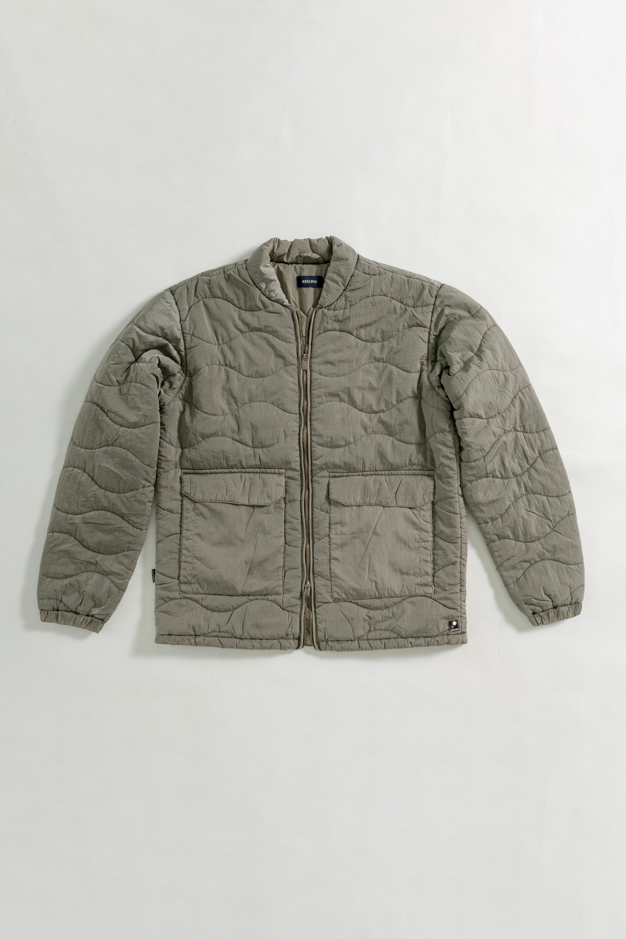 MAKIRA S - WAVE QUILTED POLYPAD LONG BOMBER