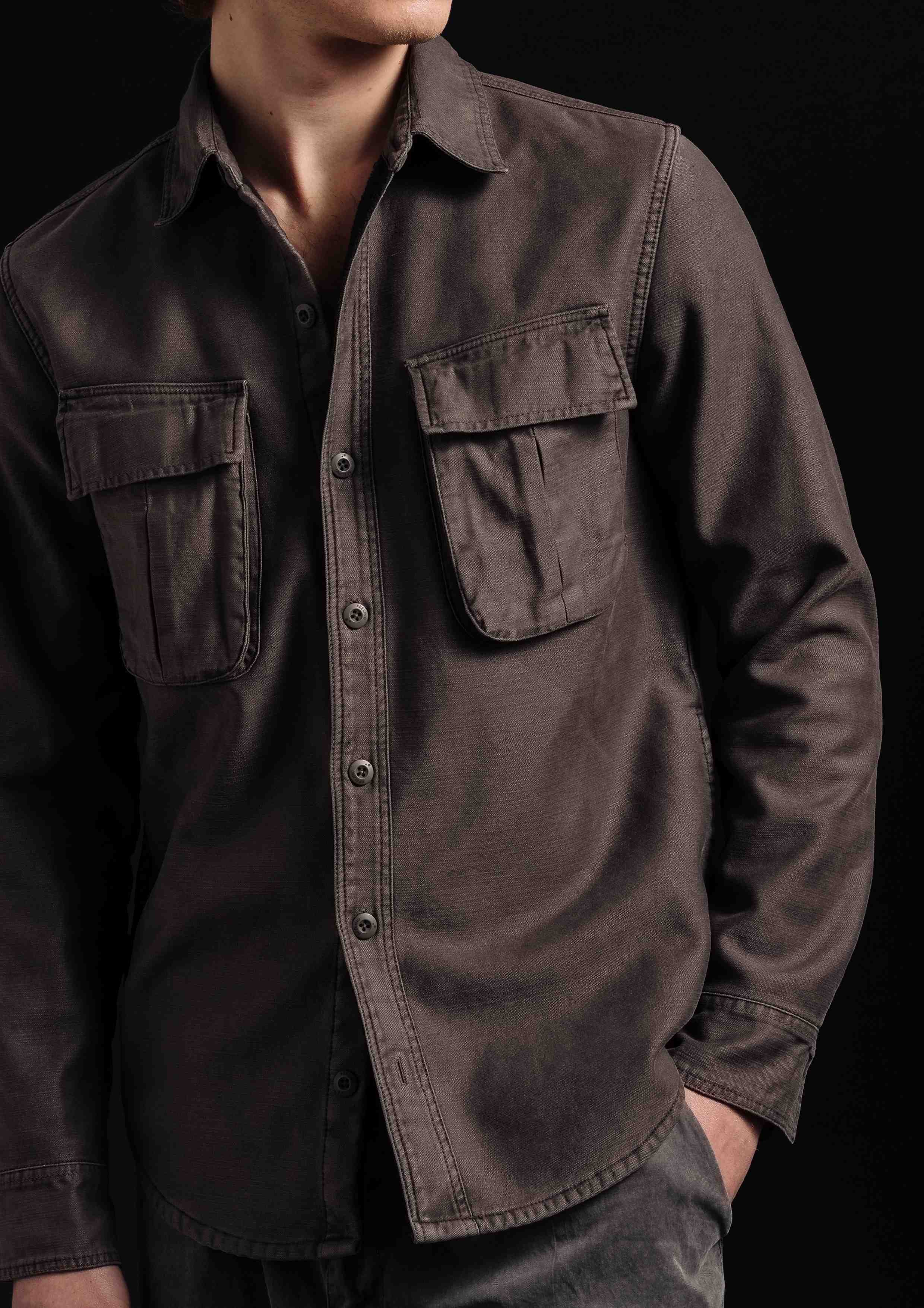 HOBART MF - FLEECE BONDED PLATOON SHIRT JACKET
