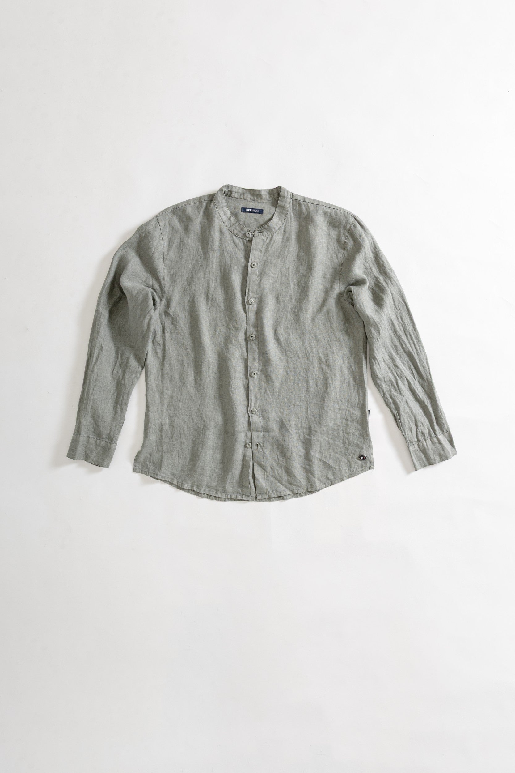 AMIRANTE L - KOREAN NECK LONG SLEEVE SHIRT
