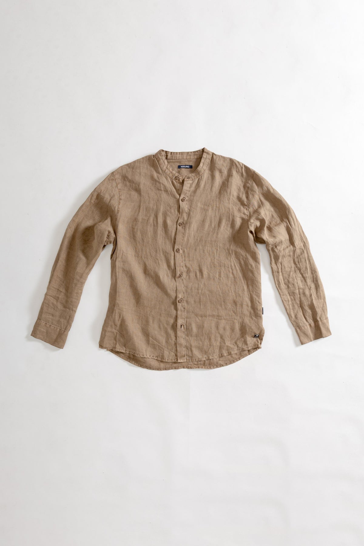 AMIRANTE L - KOREAN NECK LONG SLEEVE SHIRT