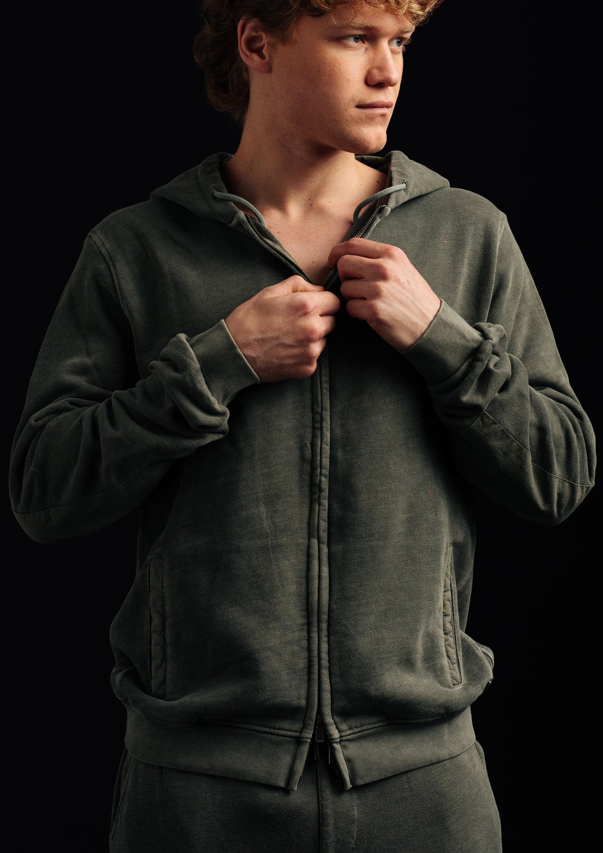SIBU T - ZIPPED HOODED (POPELINE DETAILS)