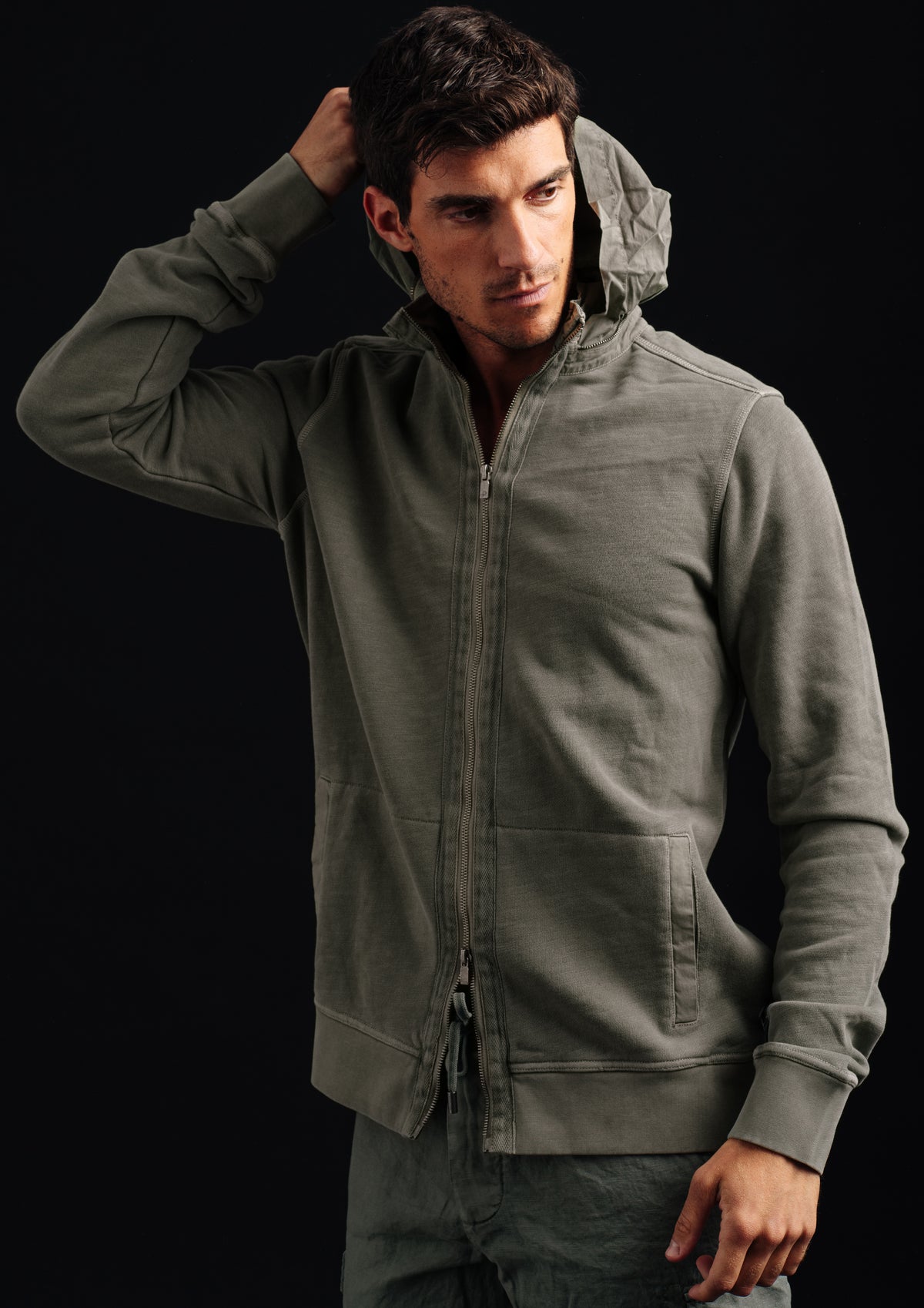 BALI T - ZIPPED FIELD CREW (POPELINE DETAILS)