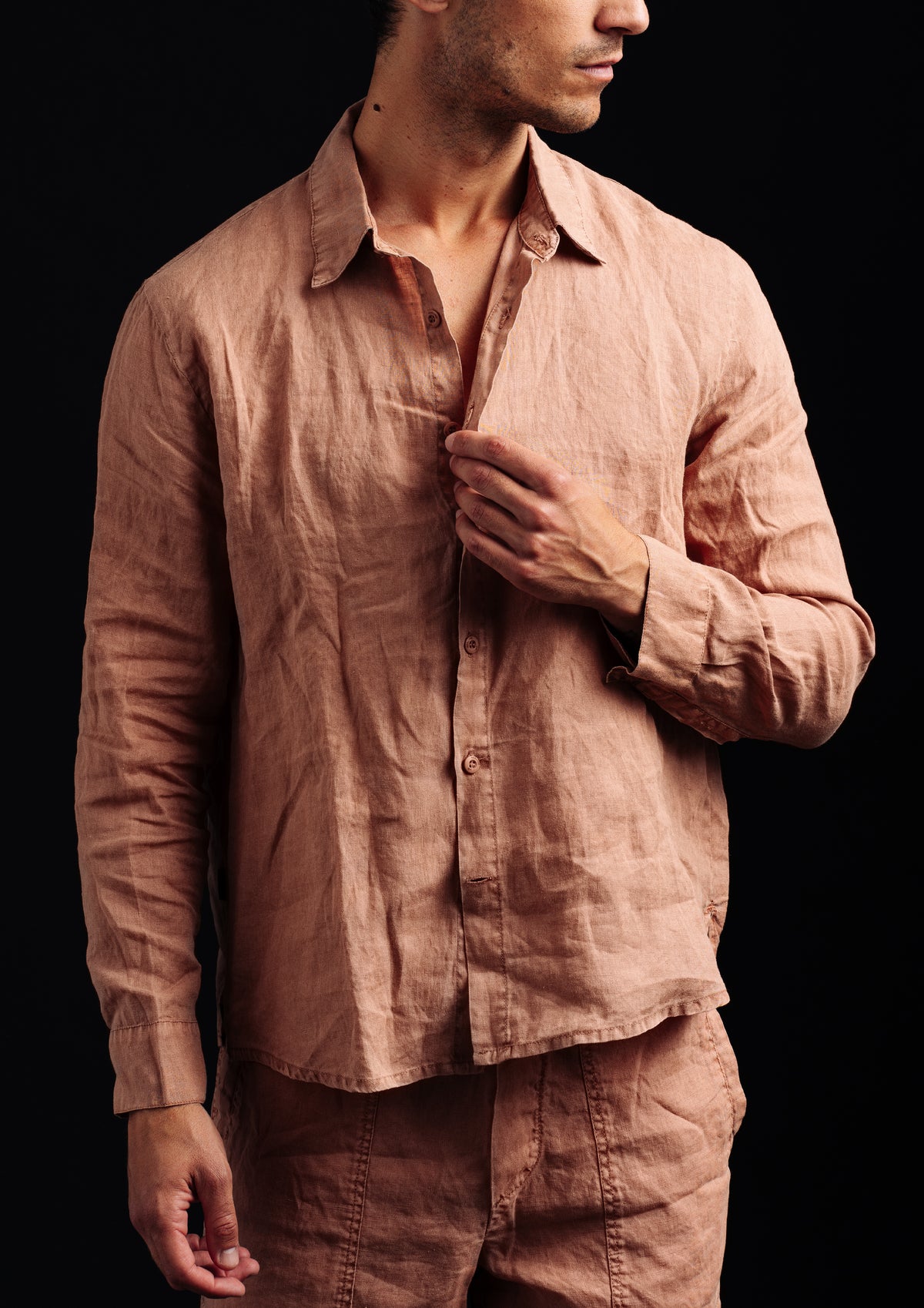 CHEPLOK L - FRENCH NECK LONG SLEEVE SHIRT