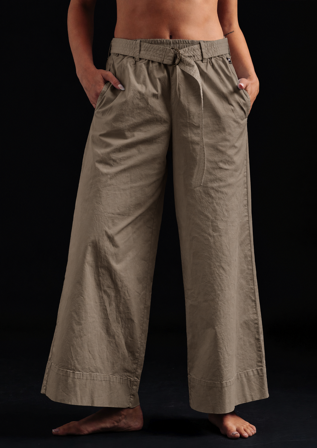 MIRO G - WIDE PANTS WITH BELT