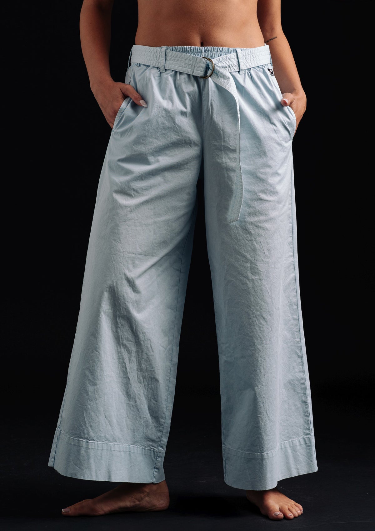 MIRO G - WIDE PANTS WITH BELT