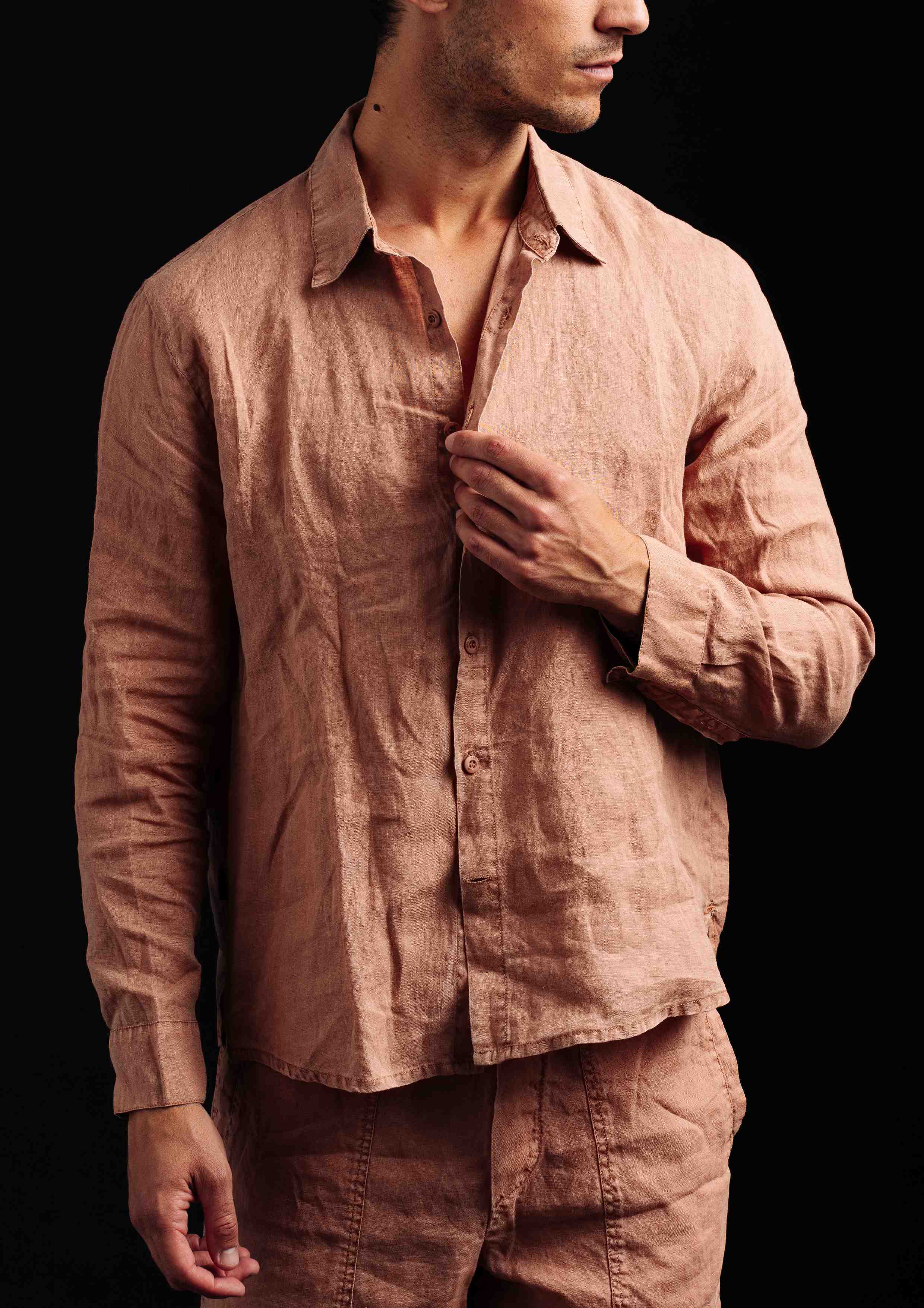 CHEPLOK L - FRENCH NECK LONG SLEEVE SHIRT